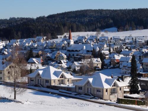 Blick vom Balkon auf Schonach