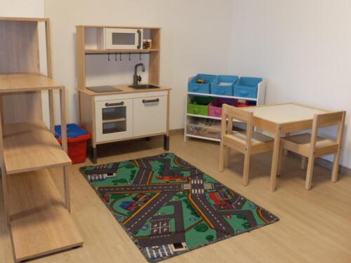 Neu gestaltete Kinderecke